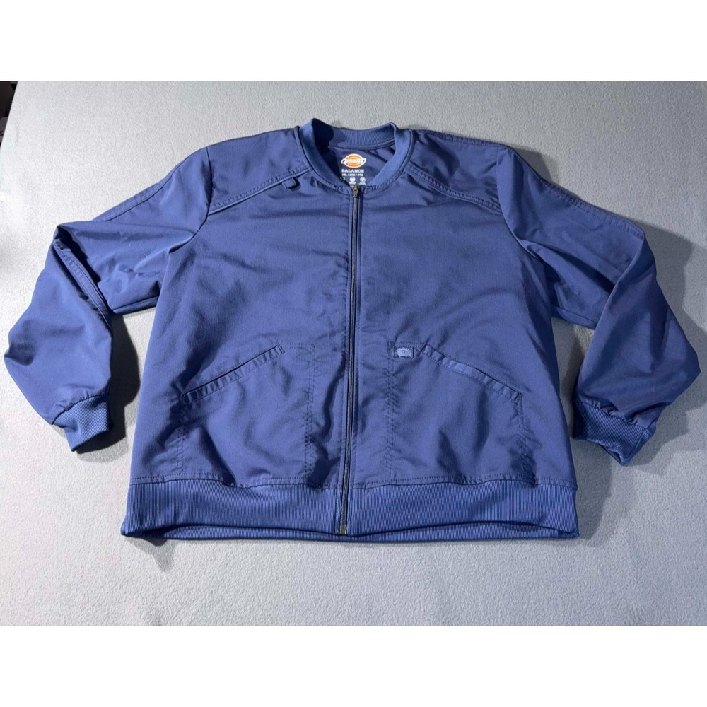 Dickies Medical Contemporary Balance Zip Front Jacket 2XL Good Condition!